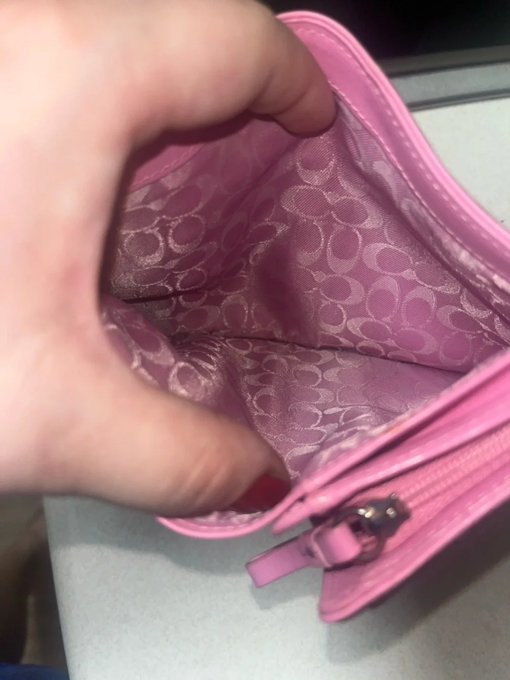 Coach Vintage Colorblock Trifold Leather Wallet - Picture 8 of 10